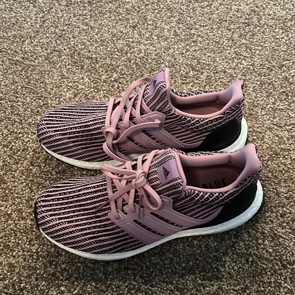 Adidas purple sneakers